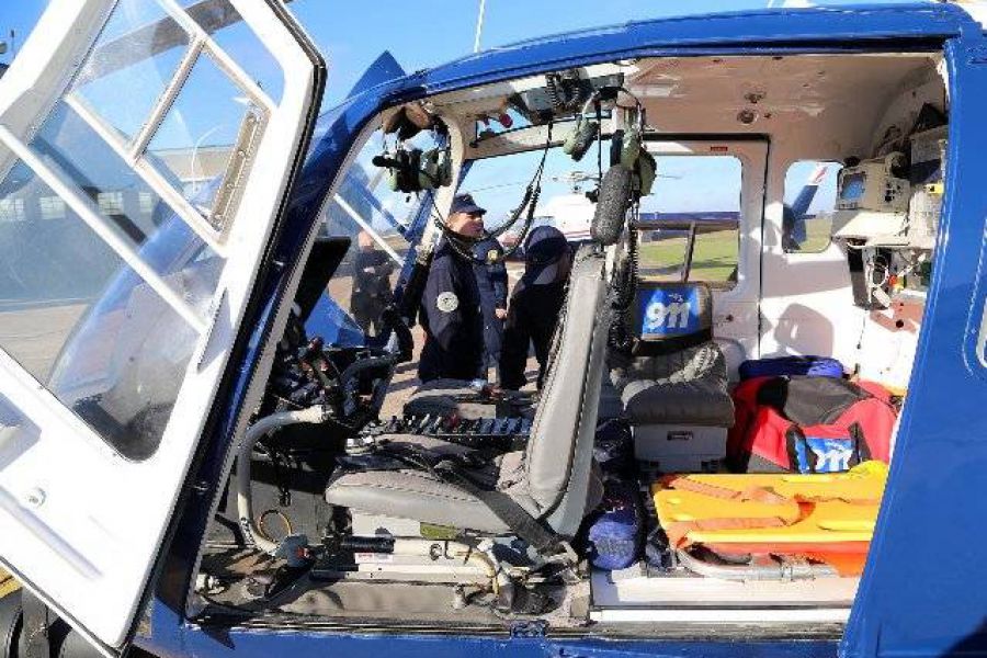 Helicoptero Policial - Foto Prensa GSF