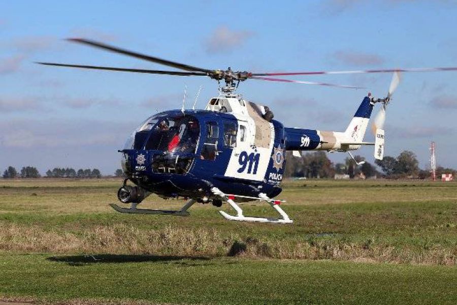 Helicoptero Policial - Foto Prensa GSF