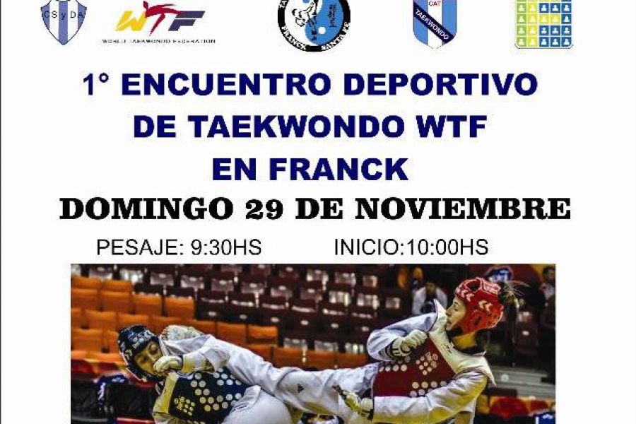 Afiche Encuentro taekwondo CSDA