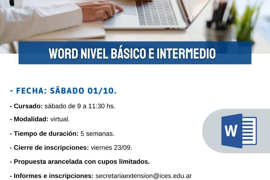 Curso De Word Nivel B Sico E Intermedio Fm Spacio Franck