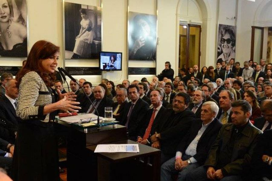 Acto de CFK - Foto Presidencia