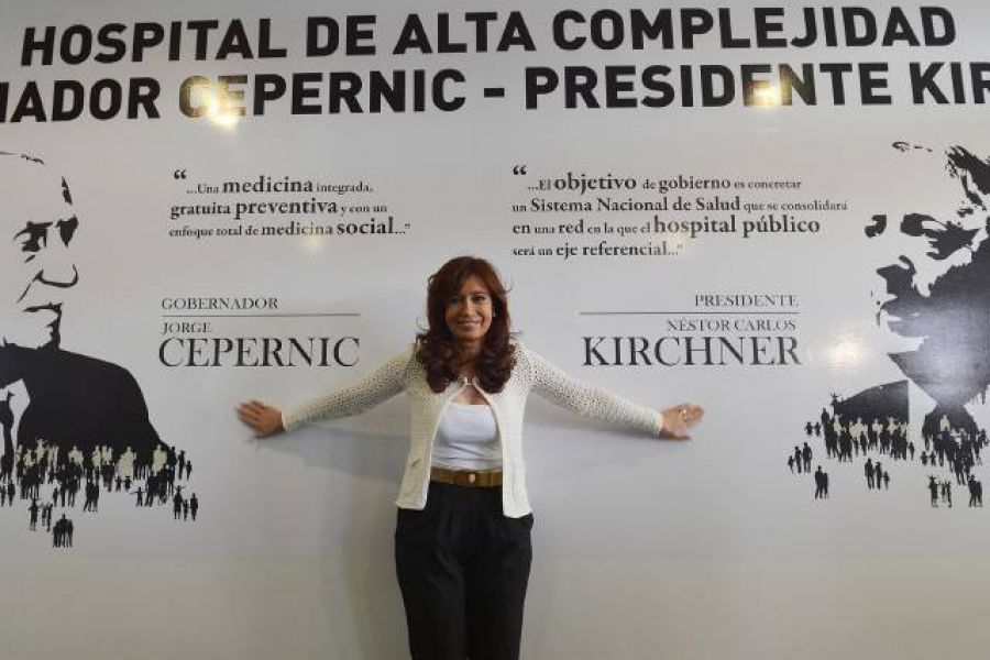 CFK hospital de El Calafate - Foto Presidencia