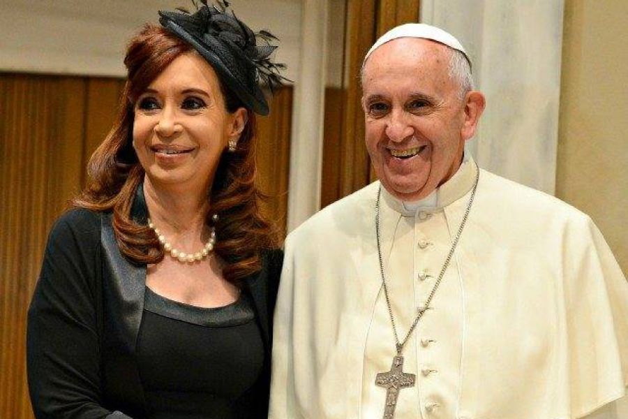 CFK con el Papa - Foto Presidencia