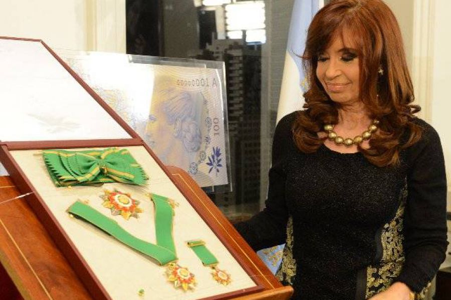 Condecoracion Palestina para CFK - Foto Presidencia