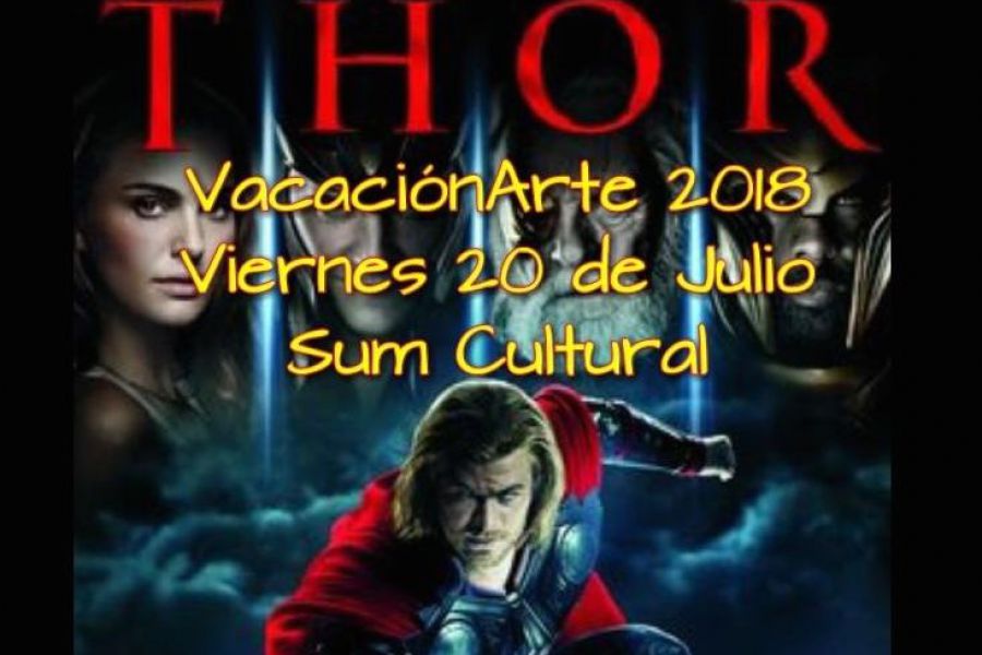 Thor en el SUM - Afiche Prensa CdF