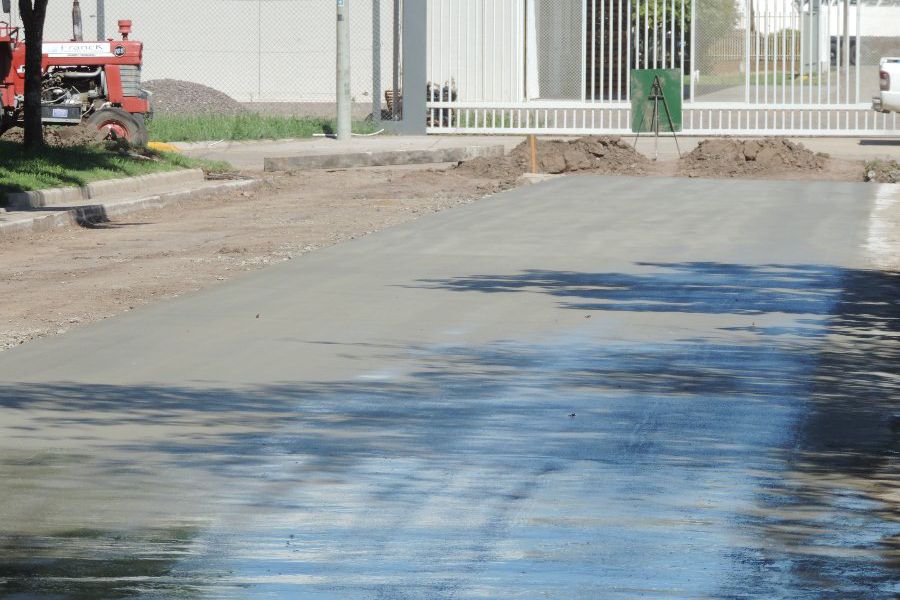 Pavimentación calle Islas Malvinas - Foto Prensa CdF