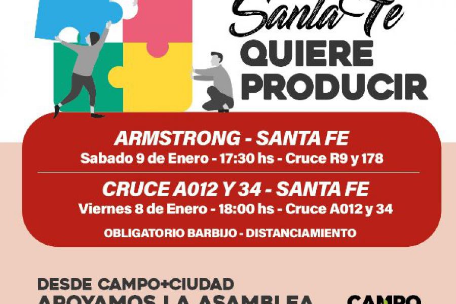 Santa Fe quiere Producir - Movilización