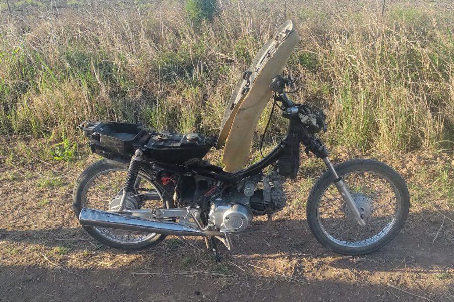 Motocicleta secuestrada - Foto URXI