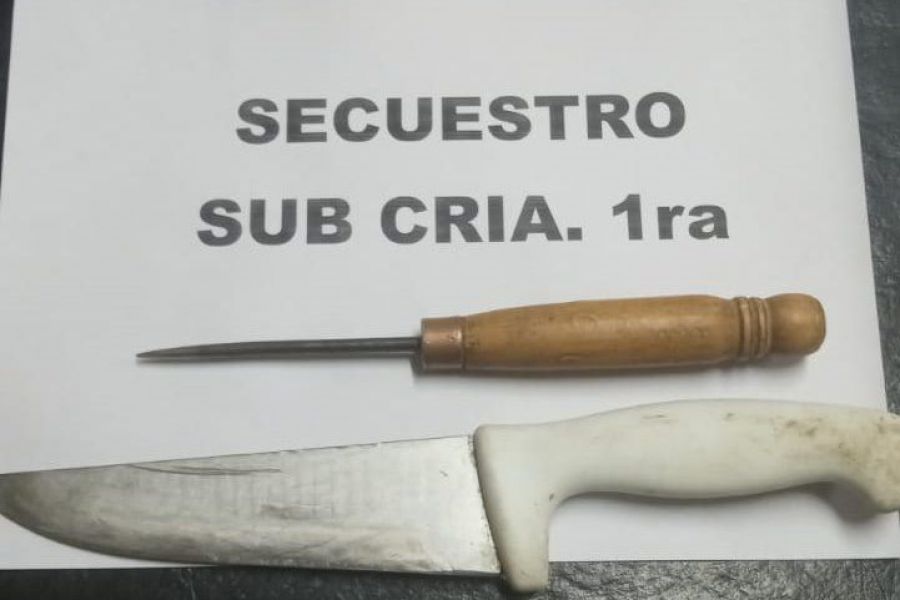 Secuestro de arma blanca - Foto URXI