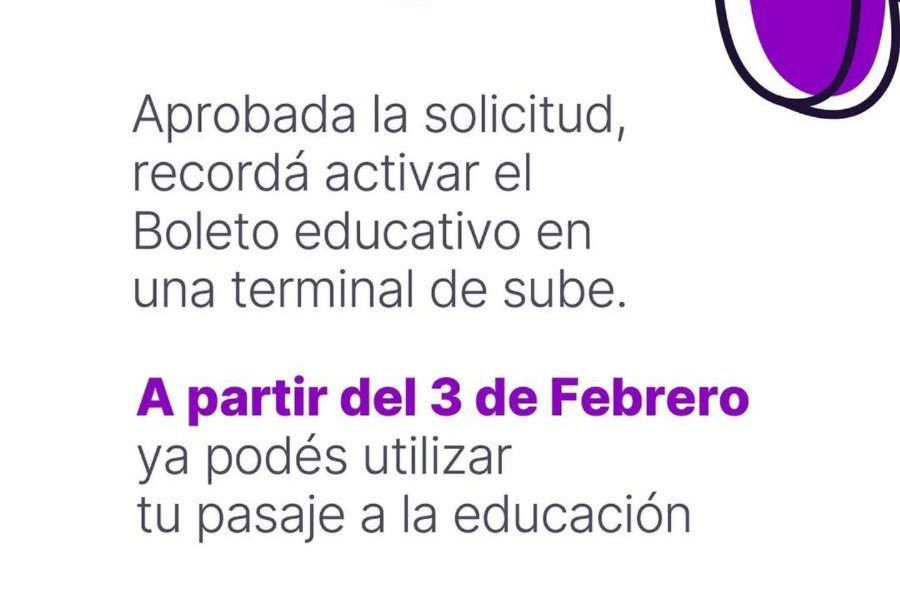 Boleto Educativo 2025