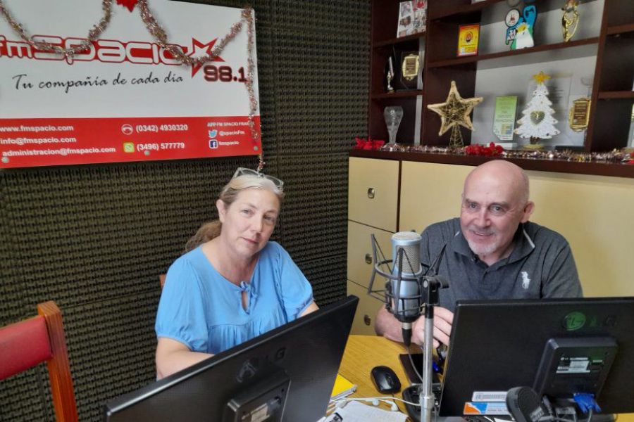 Patricia Tardini y Amado Montú en FM Spacio