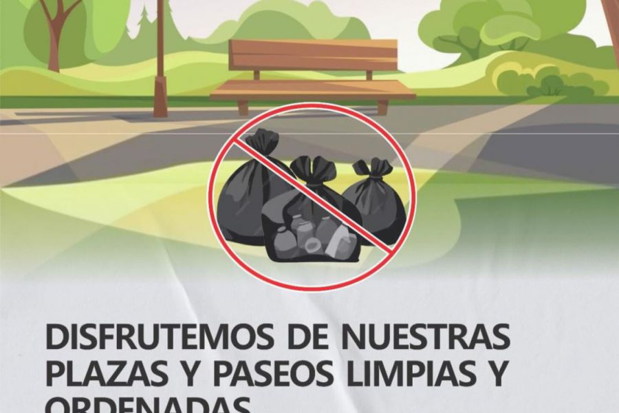 Plazas y paseos limpios