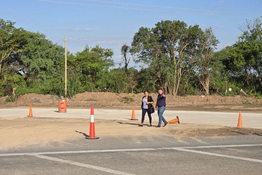 Pirola en obras viales en Santo Domingo