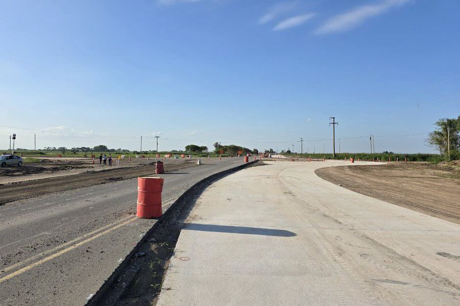 Pirola en obras viales en Santo Domingo