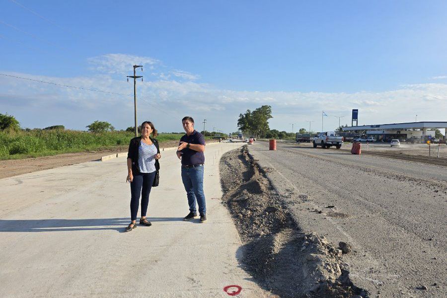 Pirola en obras viales en Santo Domingo