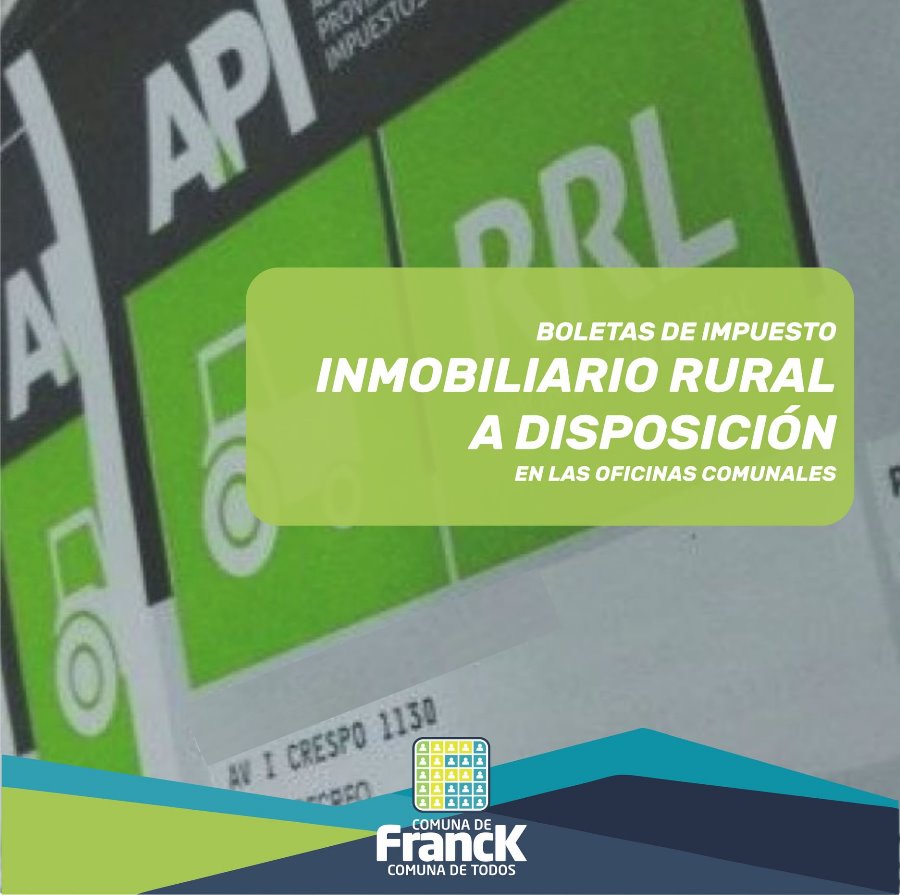 Impuesto Inmobiliario Rural A Disposición Fm Spacio 981 Franck Santa Fe Argentina 6113